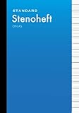 Stenoheft DIN A5: Blau | Lineatur 12 | Stenografie Notizheft | 110 Seiten - 55 Blatt