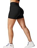 ZAAYO Sports Shorts F¨¹r Damen Scrunch Butt Push Up Booty Nahtlos Yoga Fitness Gym Shorts