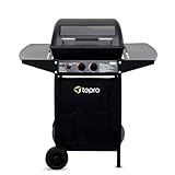 tepro Lavastein Gasgrill Irvine mit max. 5,4 kW Leistung, Edelstahl-Doppelbrenner, inklusive...