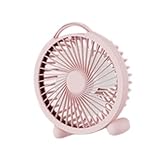 Kuntesetty Tischventilator für persönliche Nutzung im Büro und auf Reisen, Rosa