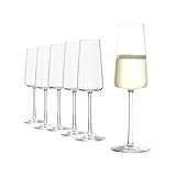 Stölzle Lausitz Power Champagnerkelche 6er-Set I Hochwertige Champagner Kelche ideal für Sekt oder...