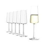 Stölzle Lausitz Power Champagnerkelche 6er-Set I Hochwertige Champagner Kelche ideal für Sekt oder...