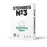 Steinbeis No. 3 Druckerpapier – DIN A4 Recycling-Papier 80 g/m², Weiß & Chlorfrei, 2500 (5 x...