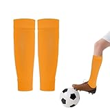 1 Paar Fußball Sleeves Tubes, Atmungsaktiv Schienbeinschoner Socken, Tubes Sportsocken, Elastische...