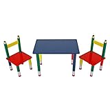 YESJmn Kindersitzgruppe Tisch 2X Stuhl Kindermöbel Sitzgruppe Tischset Kinder Bunt
