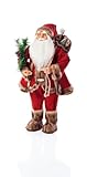 Weltbild Deko-Weihnachtsmann Gustav, 45 cm - Liebevoll ausgestaltet, mit vielen Details, Rote...
