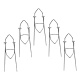 CONGARTENO 5 Stück Teiliges Verschleißfester Angelrutenhalter aus Metall mit Robustem Erdspieß...