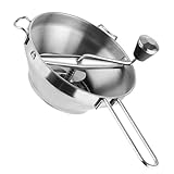 jojofuny Edelstahl Passiermühle Handkurbel Food Grinder mit Anti rutsch Griffen Vielseitiger...