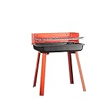 Zusammengeklappter tragbarer Holzkohlegrill, Außengrill, Holzkohle-Kebab-Grill aus Edelstahl,...