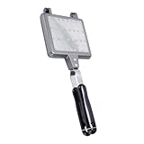 BESPORTBLE Tragbare Antihaftbeschichtete Aluminium Waffelform mit Wärmeisoliertem Griff Kompakte...