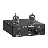 Fosi Audio P2 Röhren Kopfhörerverstärker Vakuumschlauch Vorverstärker Mini Hi-Fi Stereo Audio...