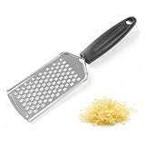 Mehrzweck-Handreibe, robuste Edelstahl-Käse-, Schokoladen-, Zitrus-, Muskatreibe mit ergonomischem,...