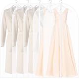 5 Stück Kleidersack Anzug Lang, 60 x 140 cm Kleidersack, Transparent Anzugtasche Kleidersäcke für...