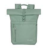Travelite Handgepäck Rucksack, Laptop Rucksack 15,6 Zoll, BASICS, Reiserucksack Rolltop Funktion,...