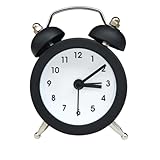 Tomedeks Mini Wecker Analog,Doppelglockenwecker Wecker mit Knopfbatterie Betrieben,5CM Kleiner...