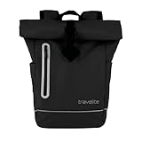 Travelite Rolltop Rucksack wasserfest, Fahrradrucksack, Freizeitrucksack mit Rolltop Verschluss &...