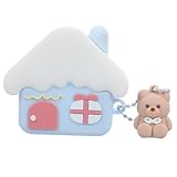 MOLUCKFU Silikon Ohrhörer Etui in Hausform Stoßfeste Schutzhülle Leichtes Kopfhörer Case für 4....