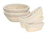 Brotkorb， 1 stück Runde Oval Lange Rattan Brotteig Proofing Beweist Korb Mit Leinen Liner Tuch...