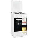 Exquisit Standherd, Standherd 50 cm Breite, Massekochfeld, einfach zu bedienen, 48 l Garraum,...