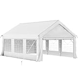 Homall Partyzelt 4x6,Metall Gestell Gartenzelt,Pavillon Wasserdicht 560g/m² PE-Plane,Zelt Stabil-18...