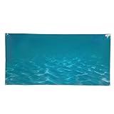 MZPOZB Juwel Rückwand Fisch-Hintergrundaufkleber, PVC, selbstklebend, 3D-Meeresmuster,...