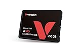 Verbatim Vi550 S3 SSD 256 GB, internes 2,5' SATA III SSD-Laufwerk mit 3D-NAND-Technologie, bis zu...