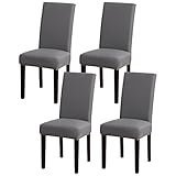 mafudoxi Stuhlhussen 4er Set, Stretch Abnehmbare Waschbar Stuhlbezug, Stretch Stuhlhusse mit...