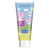 Naturaverde | Kids - Peppa Wutz - Erdbeer-Zahnpasta für Kinder, Zahnpasta für Kinder mit sanfter...