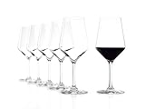 Stölzle Lausitz Rotweinkelch Revolution 6er-Set I 490ml Wein Gläser optimal für Rotwein I Extra...