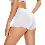 DDOBB Radlerhose Damen Kurz Shorts Unter Kleid High Waist Sportshorts Bauchweg Unterhosen Hotpants...