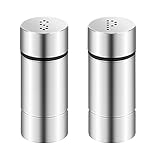 Rapidbok 2 Stück Gewürzstreuer Edelstahl, Salzstreuer und Pfefferstreuer, Klein, Set für...