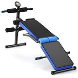 GYMAX Sit Up Bank, klappbarer Bauchtrainer mit verstellbarer Rückenlehne, multifunktionale...