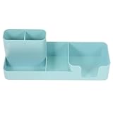 SAFIGLE Multifunktionaler Schreibtisch Organizer mit Fächern Kunststoff Stiftehalter und Zettelbox...