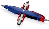 KNIPEX Stiftschaltschrankschlüssel für gängige Schränke und Absperrsysteme (145 mm) 00 11 07...