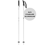 ATOMIC CLOUD Skistöcke - Weiß - Länge 110 cm - Hochwertiger Aluminium-Skistock - Ergonomischer...