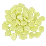 Glow Kieselsteine für Garten und Innenbereich, 50-teiliges Set für Wege, Aquarien und...