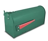Bituxx US Mailbox Amerikanischer Briefkasten Standbriefkasten Wandbriefkasten Letterbox Grün