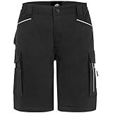 BWOLF Daytona Arbeitsshorts Stretch, Arbeitshosen Männer Kurze, Arbeitshose Herren mit vielen...