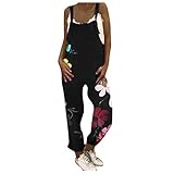 jieGorge Jumpsuit für Damen, lockere Latzhose, Baggy-Playsuit, lässig, Übergröße,...