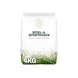 4 kg Rasensamen Sport & Spiel schnellkeimend 160 m², robust, sattgrün, ideal für Neuansaat und...