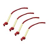 Toyvian 4Stücke Gewachstes Feuerstarter Seil Jute mit Hülle für Camping und Outdoor Aktivitäten...