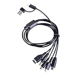 WOURRD 5 in 2 Typ C USB-Ladekabel Adapter Netzkabel Ladekabel Ersatz für Gaming-Spielgeräte