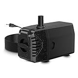 Biling Wasserpumpe 10 W 875 l/h für 12W–20W Solar Teichpumpe mit Filter und Trockenlaufschutz,...