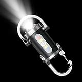 Mini-Schlüsselanhänger-Taschenlampe, Taschenlampe für Schlüsselanhänger, wiederaufladbar, hell,...