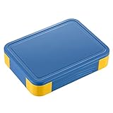 Huachaoxiang Bento Box Brotdose, Lunchbox Mit 6 Auslaufsicheren Fächern Auslaufsicher Bento Box...