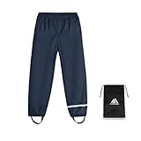 flintronic Unisex Kinder Matschhose Regenlatzhose, Wind-und wasserdichte Regenhose Regenbekleidung,...