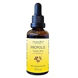 Propolis Tinktur 40% - 50 ml - Pure Hochdosierte Propolis Tropfen - Propolis Extrakt in Alkohol -...