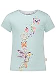 SALT AND PEPPER BY KIDS PARK Mädchen Colibri Glitterprint und Pailletten T-Shirt, Peppermint,...