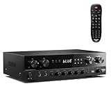 Donner Stereo Verstärker, Prämie 4-Kanal Verstärker mit 1000 W Maximalleistung und Bluetooth 5.0,...