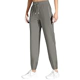 Haremshose für Damen, gerades Bein, elastisch, hohe Taille, Wanderhose, Stretch-Hose, Kordelzug,...